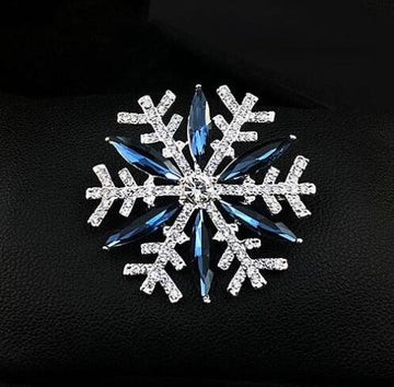 XSB124 - Elegant Snowflake Saree Brooch